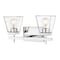 Z-Lite Lauren Vanity, 2-Light, 16 In.W x 6.5 In.L x 8.5 In.H, Chrome/Clear 819-2V-CH - alternate 1